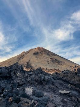 Tof of Teide volcano (Tenerife, Canary Islands - Spain). High quality photo