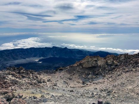 Tof of Teide volcano (Tenerife, Canary Islands - Spain). High quality photo