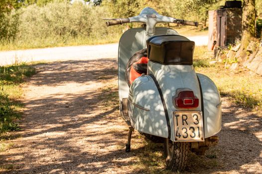 terni ,italy JULY 02 2021 :vespa 50 special vintage piaggio