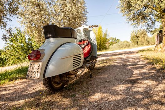 terni ,italy JULY 02 2021 :vespa 50 special vintage piaggio