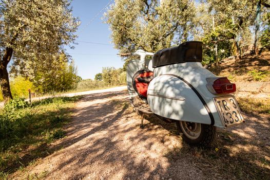 terni ,italy JULY 02 2021 :vespa 50 special vintage piaggio