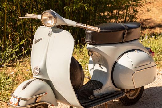 terni ,italy JULY 02 2021 :vespa 50 special vintage piaggio