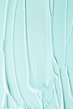 Mint cosmetic texture background, make-up and skincare cosmetics cream product, luxury beauty brand, holiday flatlay design or abstract wall art and paint strokes.