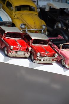 Retro styled toy cars as a transportation devices