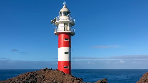 lighthouse in Atlantic Ocean Tenerife. High quality photo