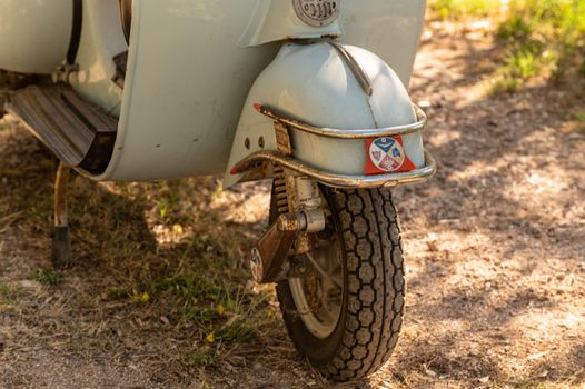 terni ,italy JULY 02 2021 :vespa 50 special vintage piaggio