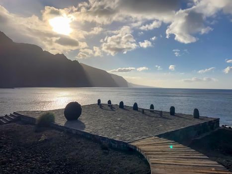 Sunrise on Atlantic Ocean Tenerife. High quality photo