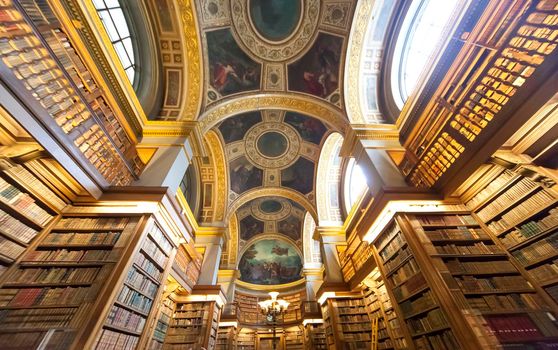 The library at the french national assembly is a public building open to the public
pictures are allowed for editorial