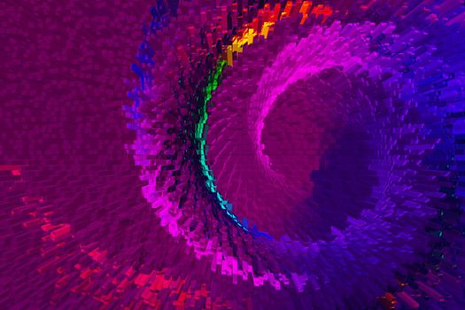 Colorful  spiral lines background pattern