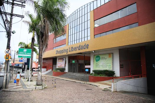 salvador, bahia, brazil - july 2, 2021: facade of Shopping Limberdade in the city of Salvador.
