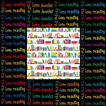 I love learning and I love books background