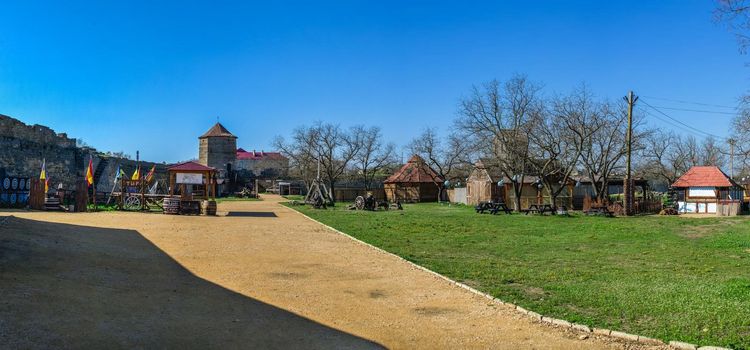 24.04.2021. Bilhorod-Dnistrovskyi or Akkerman fortress, Odessa region, Ukraine, on a sunny spring morning