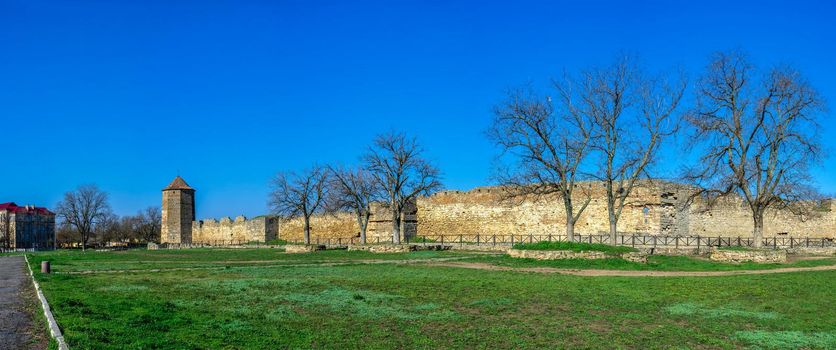 24.04.2021. Bilhorod-Dnistrovskyi or Akkerman fortress, Odessa region, Ukraine, on a sunny spring morning