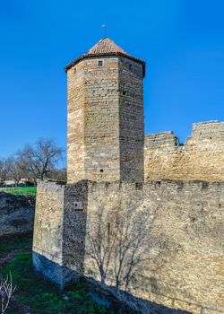 24.04.2021. Bilhorod-Dnistrovskyi or Akkerman fortress, Odessa region, Ukraine, on a sunny spring morning