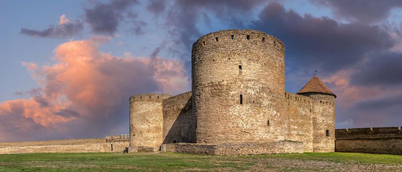 24.04.2021. Bilhorod-Dnistrovskyi or Akkerman fortress, Odessa region, Ukraine, on a sunny spring morning