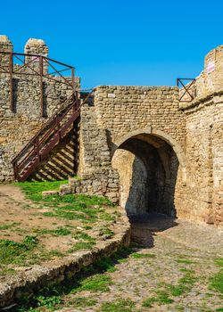 24.04.2021. Bilhorod-Dnistrovskyi or Akkerman fortress, Odessa region, Ukraine, on a sunny spring morning