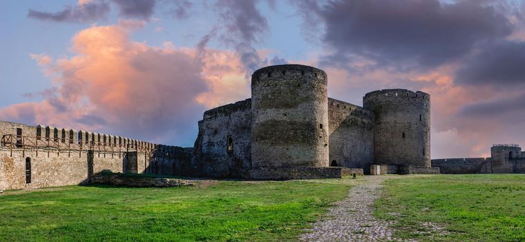 24.04.2021. Bilhorod-Dnistrovskyi or Akkerman fortress, Odessa region, Ukraine, on a sunny spring morning