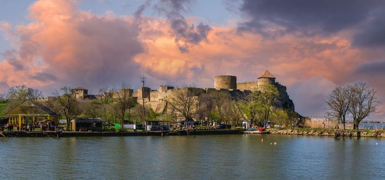 24.04.2021. Bilhorod-Dnistrovskyi or Akkerman fortress, Odessa region, Ukraine, on a sunny spring morning