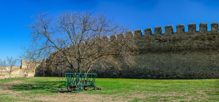 24.04.2021. Bilhorod-Dnistrovskyi or Akkerman fortress, Odessa region, Ukraine, on a sunny spring morning