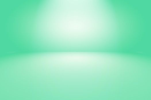 Green gradient abstract background empty room with space for your text and picture