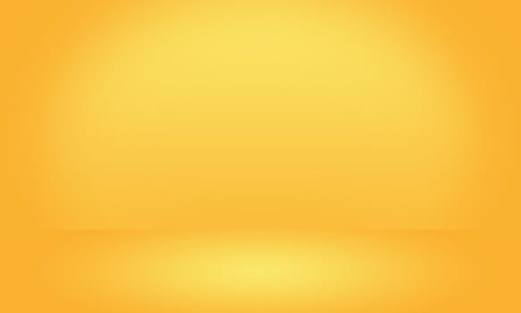 Abstract Luxury Gold yellow gradient studio wall, well use as background,layout,banner and product presentation