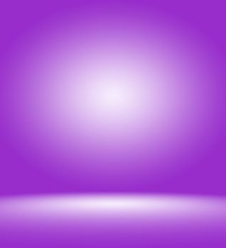 Studio Background Concept - abstract empty light gradient purple studio room background for product