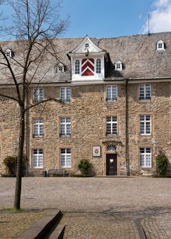 Old castle in the downtown of Huckeswagen, Bergisches Land, Germany