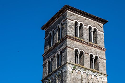 rieti detail of the cathedral of santa maria in the historic center