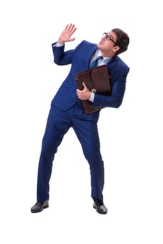 Businessman isolated on the white background
