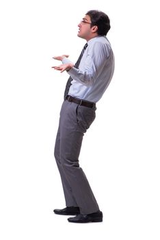 Businessman isolated on the white background