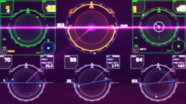 flight control panel instrument navigation light illustration