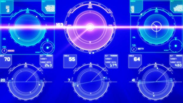 flight control panel instrument navigation light illustration