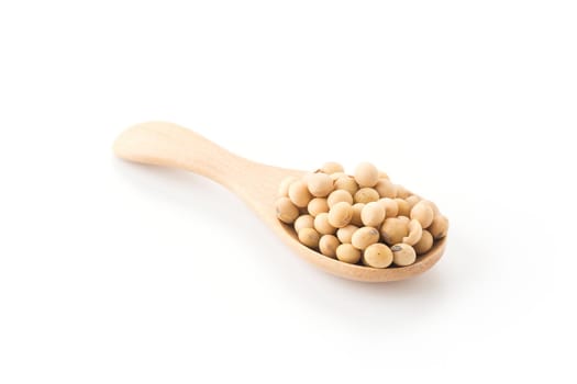 soy beans on white background