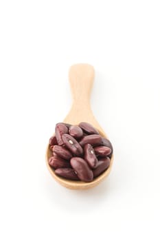 red beans on white background