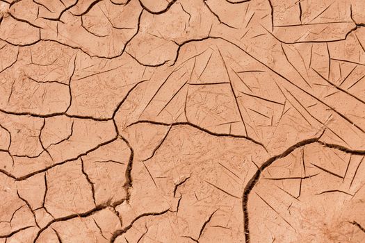 Cracked dry earth or mud environmental background texture pattern conceptual of drought and natural disaster