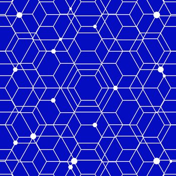 Minimalistic geometric hexagon pattern. Concept vector background.