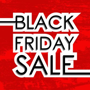 Black Friday Sale design poster. Vector illustration.