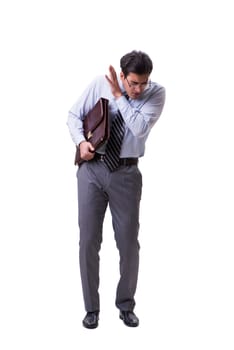 Businessman isolated on the white background