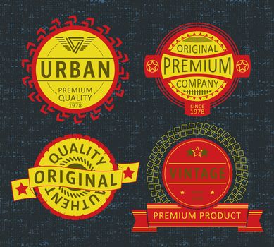 T-shirt print design. Urban vintage stamp, poster. Printing and badge applique label t-shirts. Vector illustration.