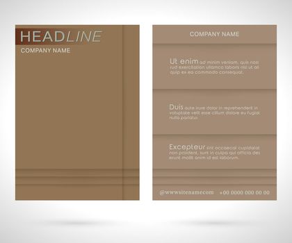 Brochure flyer template. Abstract business flyer brochure minimal design. Vector illustration.
