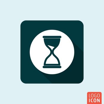 Hourglass icon. Sand timer symbol. Vector illustration