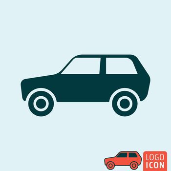 Car icon. Car symbol. Automobile icon isolated. Vector illustration