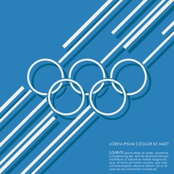 Abstract lines with circles on blue background. Cover brochures, flyer, card design template. Vector illustration