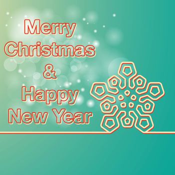 Merry Christmas and Happy New Year card.