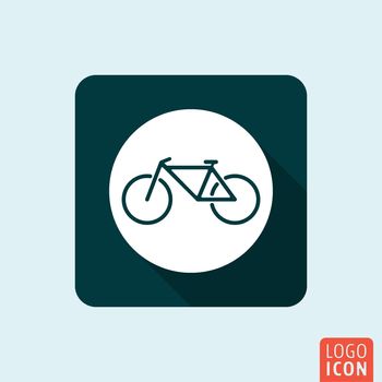 Bicycle icon. Bicycle parking symbol. Vector illustration