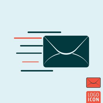 Message icon. Message symbol. Email icon isolated. SMS icon. Vector illustration