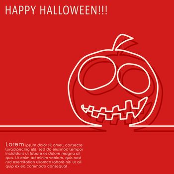 Happy halloween background. Cover brochure, flyer, greeting card template. Vector illustration