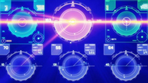 flight control panel instrument navigation light illustration