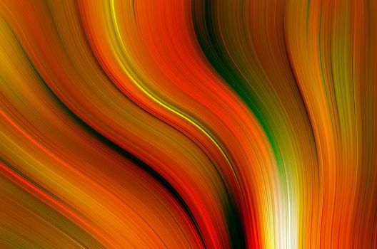 Colored background with flowing abstract geometric lines and shapes