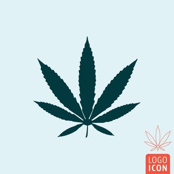 Marijuana icon. Marijuana symbol. Cannabis icon isolated. Vector illustration